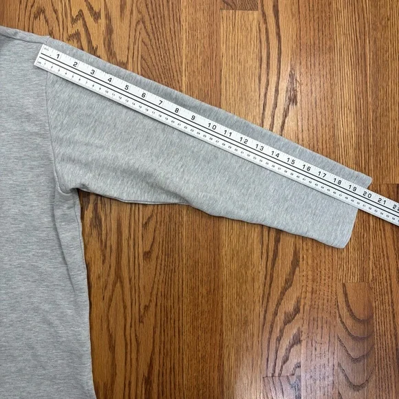 Splendid Heather Grey Ribbed Half-Zip Sweater - Picture 10 of 11